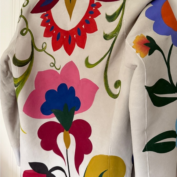 Free People Nigel Preston Colorful Floral Long Coat - Picture 5 of 10